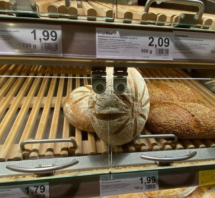 "Ten bochenek chleba widział mnie zanim ja zobaczyłem jego!"