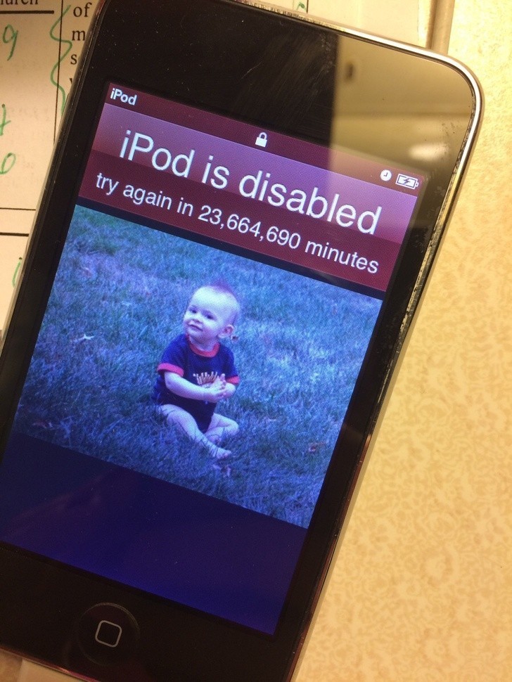 4. „Moje dzieci zablokowały mojego iPoda na 45 lat.”