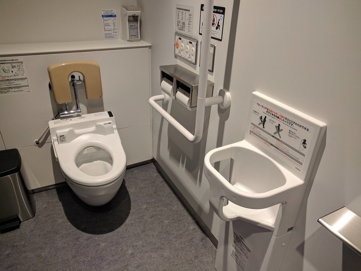 6. Miejsce na posadzenie dziecka w japońskich toaletach