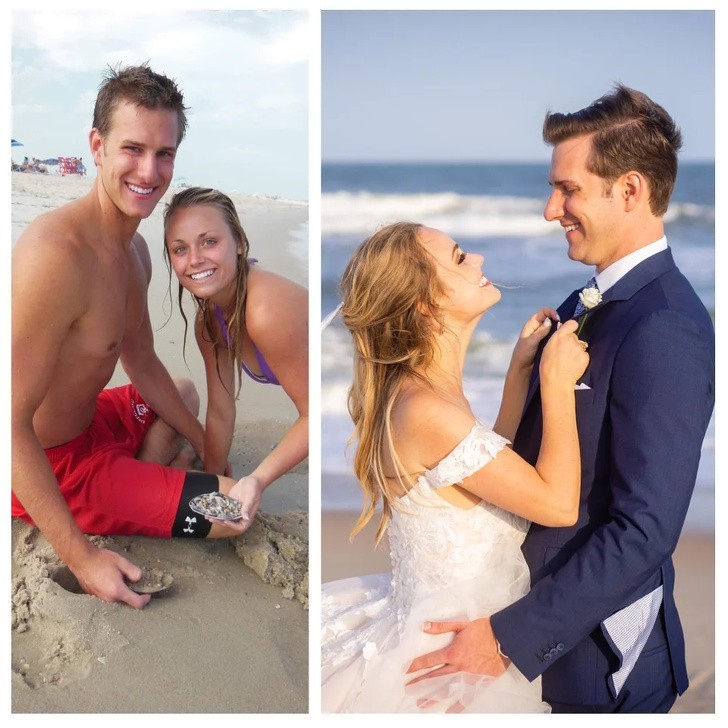 "Wzięliśmy ślub na tej samej plaży, na której poznaliśmy się 7 lat wcześniej."