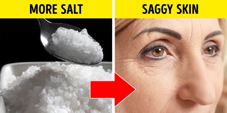 4. Spożywanie więcej niż jednej łyżeczki soli dziennie