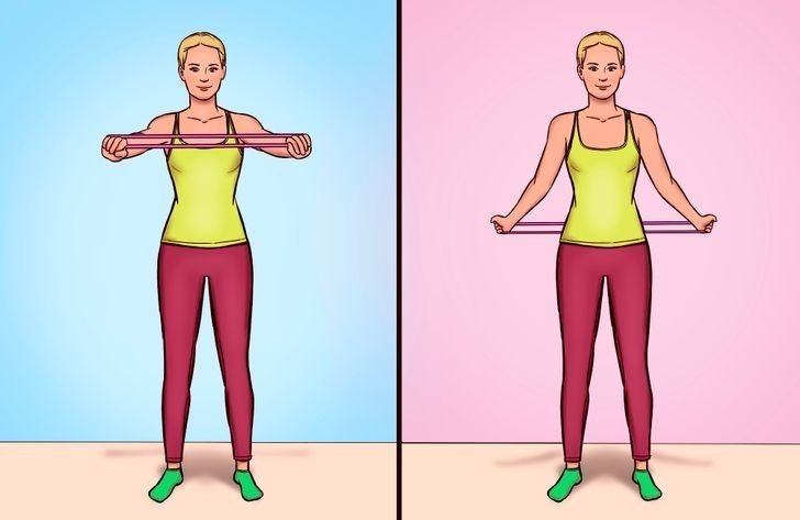 4. Ćwiczenie z taśmą elastyczną