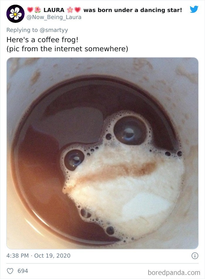 "Oto kawowa żaba!"