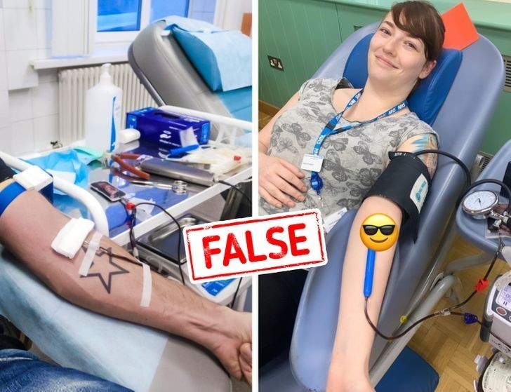 1. Jeśli posiadasz tatuaż, nie możesz oddać krwi.