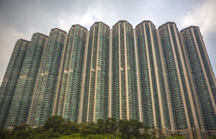Oto wielkie blokowiska w Hongkongu