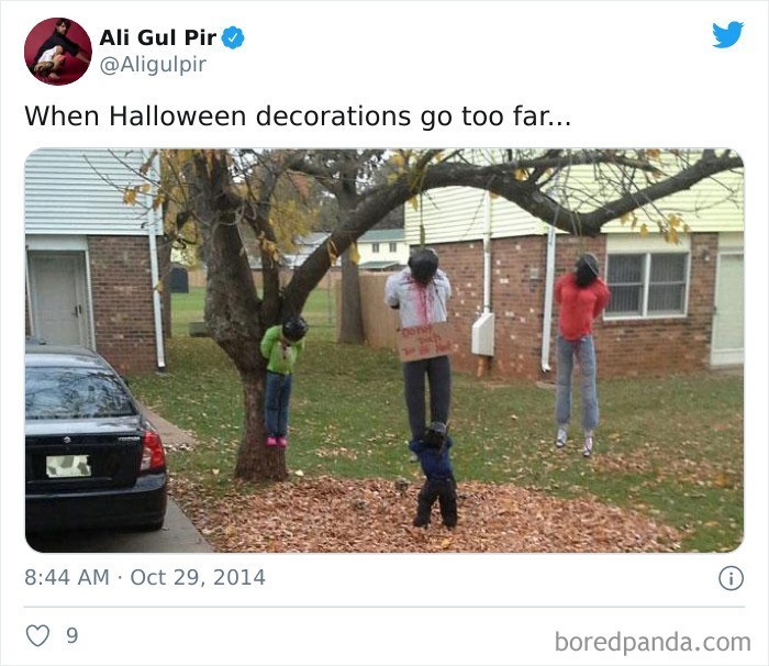 Gdy dekoracje na Halloween idą za daleko: