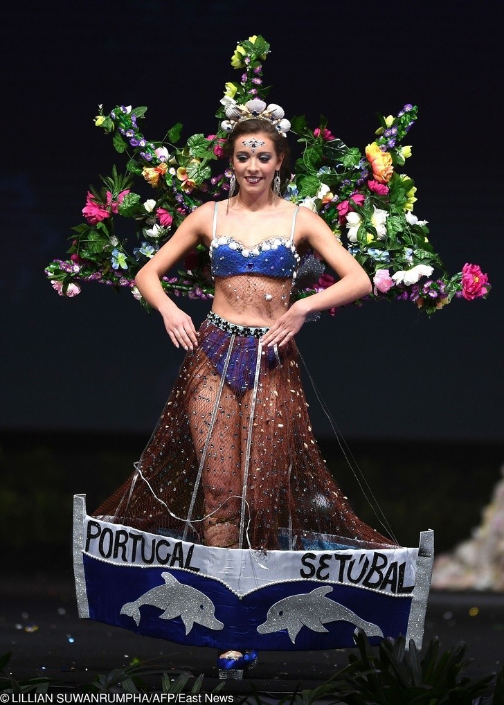 Kreacja miss Portugalii zainspirowana portem miasta Setúbal
