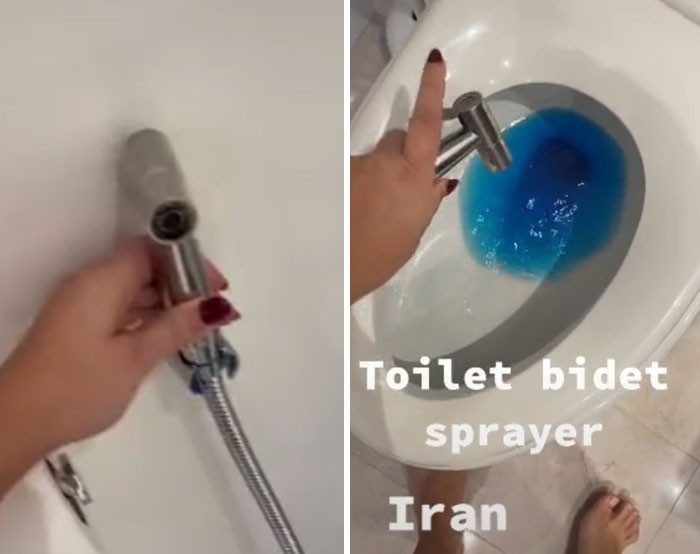 Natrysk toaletowy w Iranie