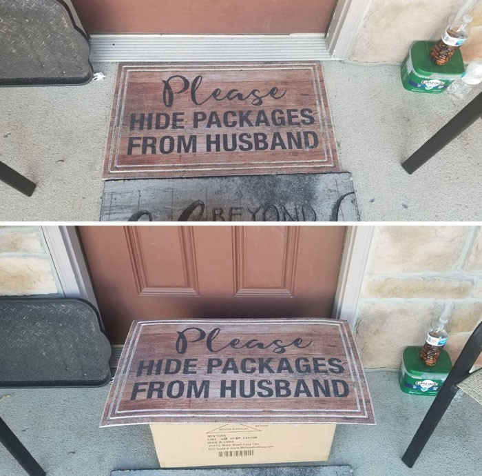 "Proszę ukrywać paczki przed moim mężem."