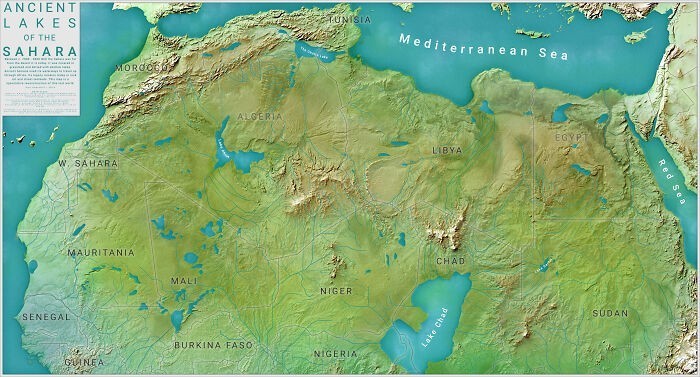 Starożytne jeziora na terenie Sahary