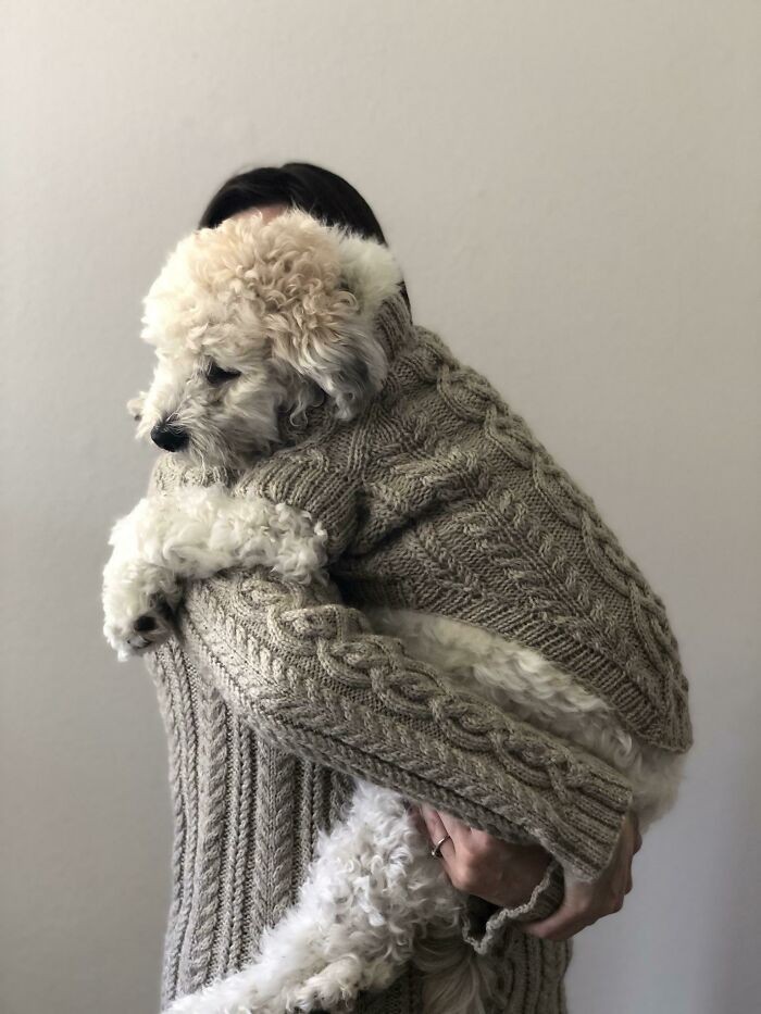 "Ja i mój pies mamy teraz pasujące swetry."