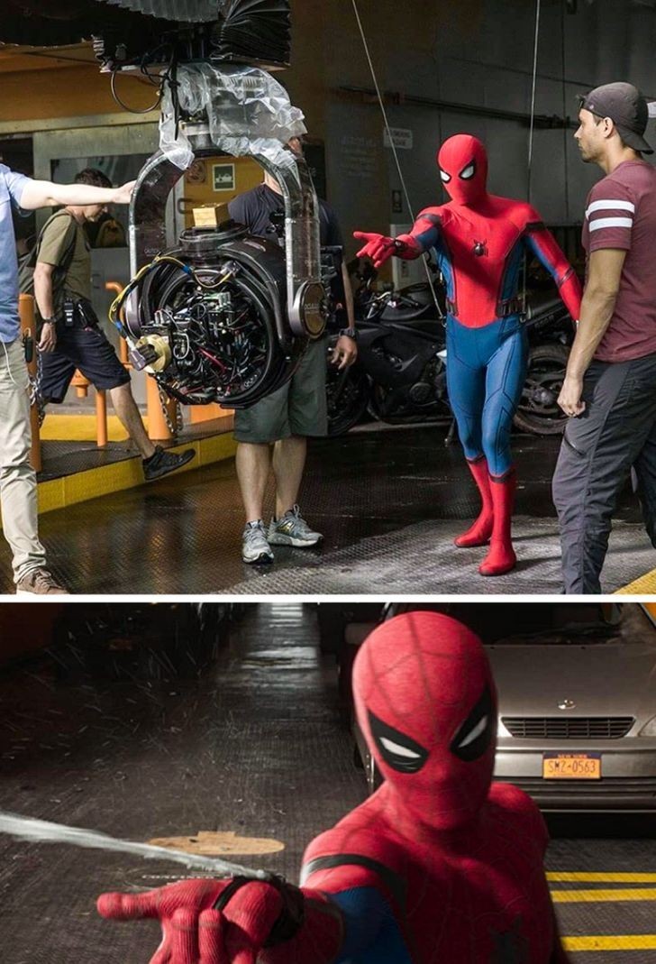 Oto jak nagrywano niektóre ze scen Toma Hollanda latającego na pajęczynie w "Spider-Man: Homecoming"