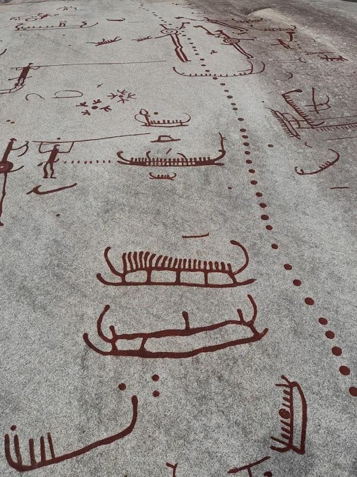 "Petroglify sprzed 3 tysięcy lat, które zobaczyłam podczas wycieczki w Szwecji"