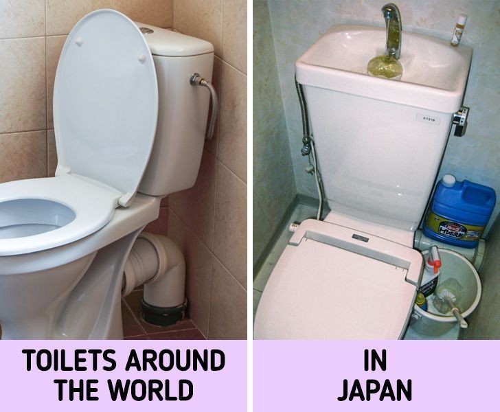 7. Wiele toalet jest wyposażonych w miniaturowe zlewy.