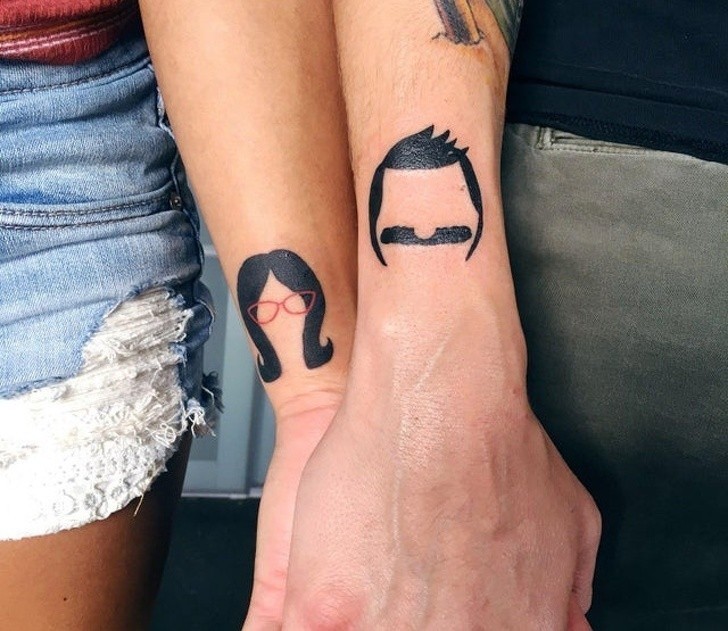 12. "Żona i ja zrobiliśmy sobie pasujące tatuaże na naszą rocznicę."