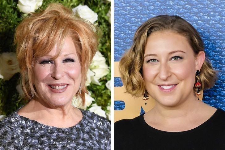 14. Bette Midler ir jos dukra