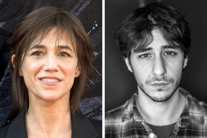 10. Charlotte Gainsbourg ir jos sūnus