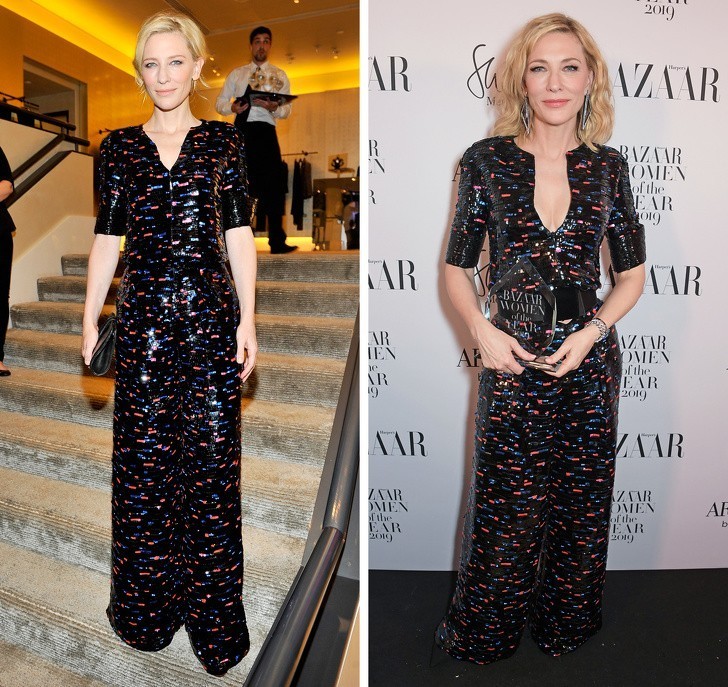 1. Cate Blanchett 2014 m. prieš 2019 m