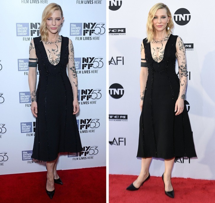 3. Cate Blanchett (re) 2014 m. prieš 2018 m