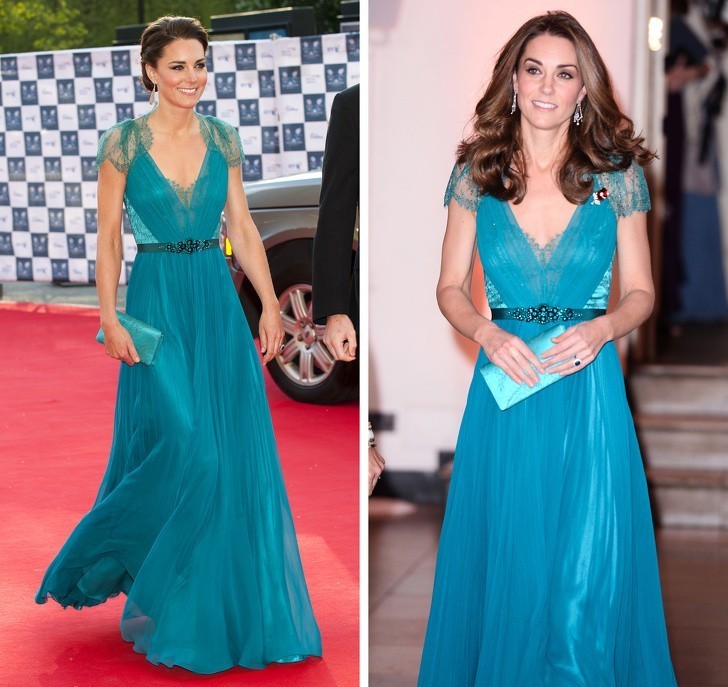 5. Kate Middleton 2012 m. prieš 2018 m