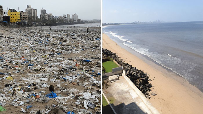 Mężczyzna z Mumbaju uprzątnął 5 milionów kilogramów śmieci w ciągu 96 tygodni.
