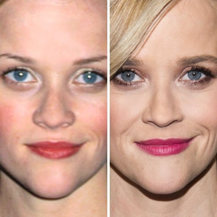 Reese Witherspoon - 25 lat vs 43 lata