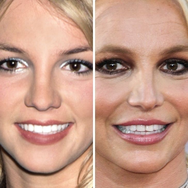 Britney Spears - 17 lat vs 37 lat