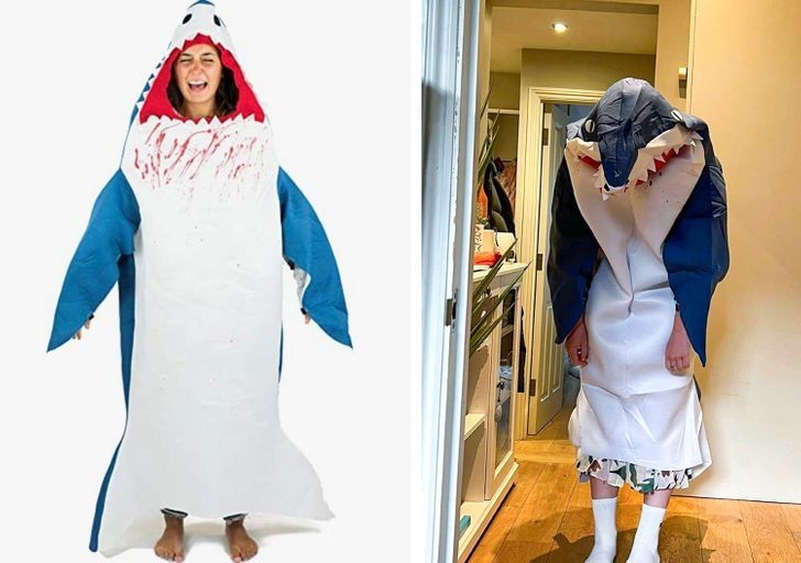 "Gdy zamawiasz sobie kostium rekina online:"
