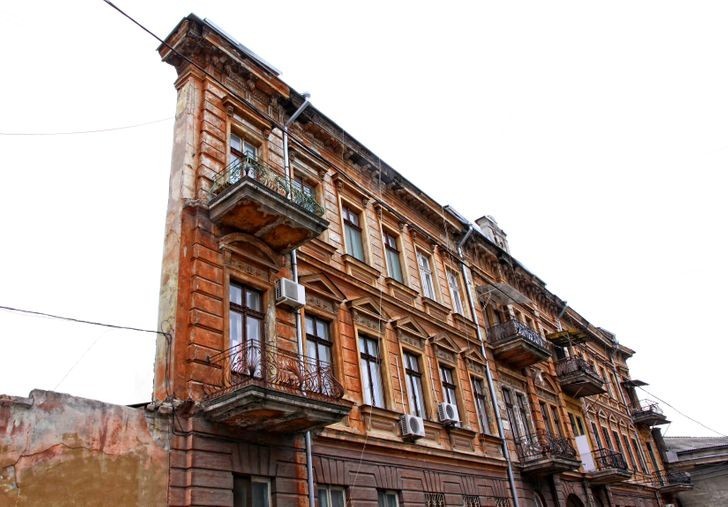 Jednościenny budynek w Ukrainie