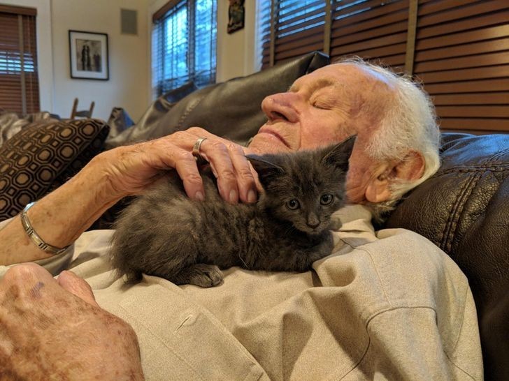 "Mój 92-letni dziadek ma nowego przyjaciela."