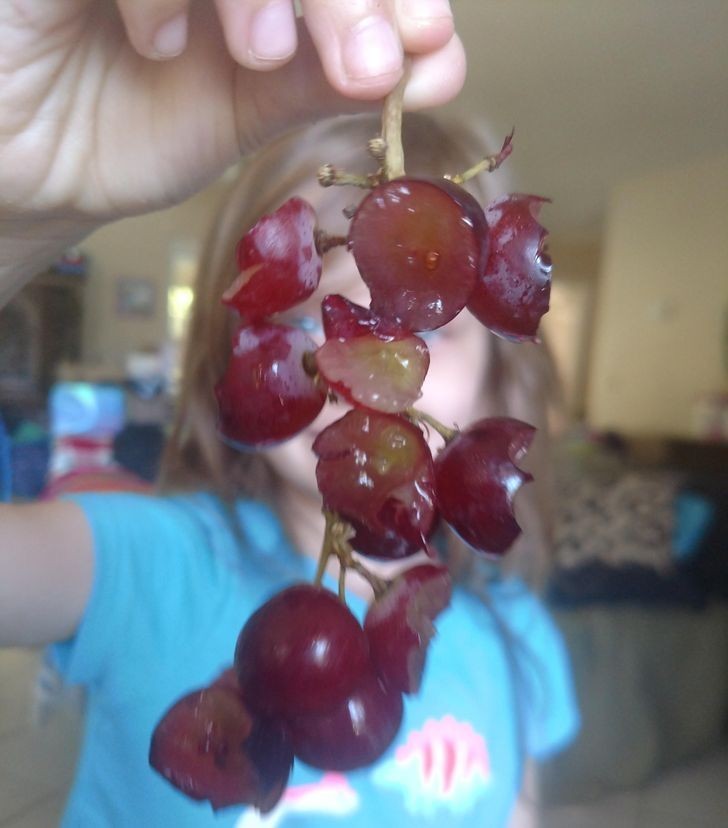 "Gdy moja 5-latka je winogrona:"