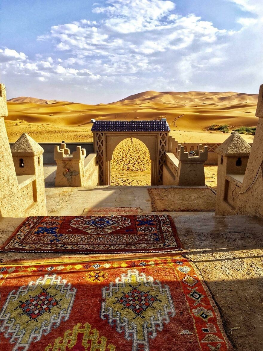 "Zrobiłem to zdjęcie na Saharze w Maroko."