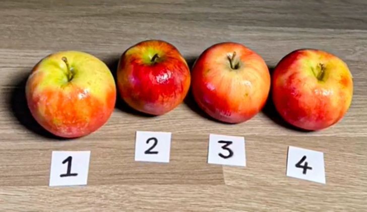 Zgadniecie które z tych jabłek nie jest prawdziwe?