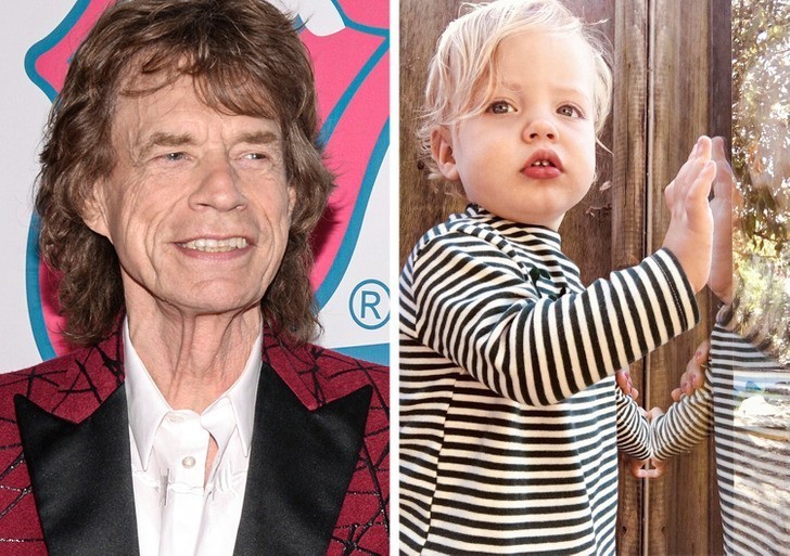 Mick Jagger — 73 lata. W 2016 roku Mick nie tylko był szczęśliwym pradziadkiem, ale i sam został ojcem po raz kolejny.