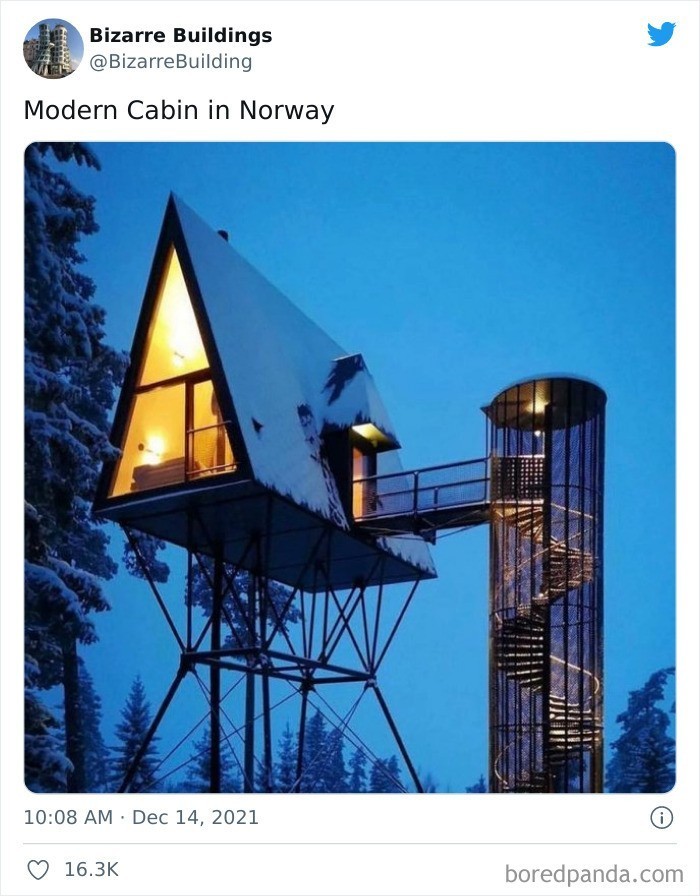 "Nowoczesna chatka w Norwegii"