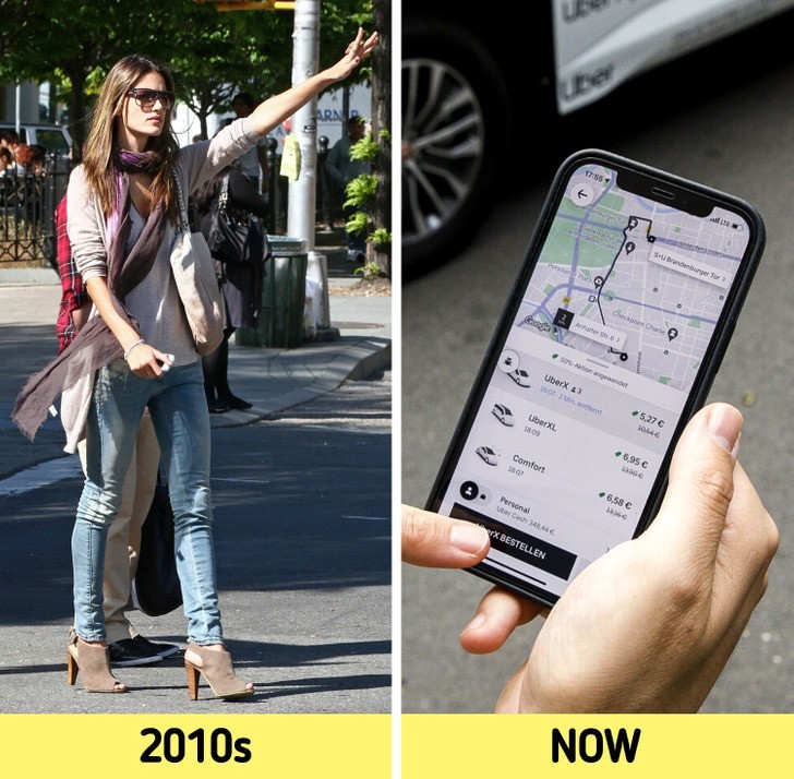 Dekadę temu zatrzymywaliśmy taksówki machając ręką, a dziś możemy je zamówić przez aplikację w telefonie.