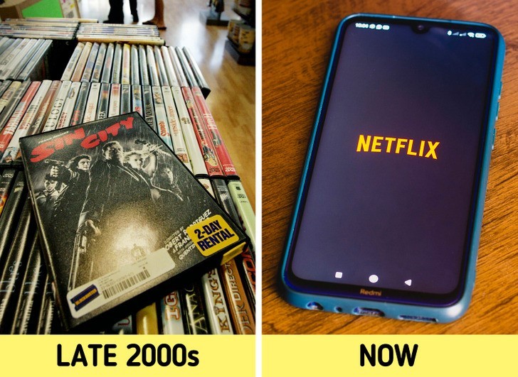 Aby obejrzeć nowy film w latach 2000, musieliśmy kupować lub wypożyczać płyty DVD. Dziś możemy je oglądać na smartfonach.