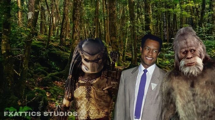 7. Predator i Wielka Stopa w wykonaniu Kevina Petera Halla ("Predator i "Harry i Hendersonowie")