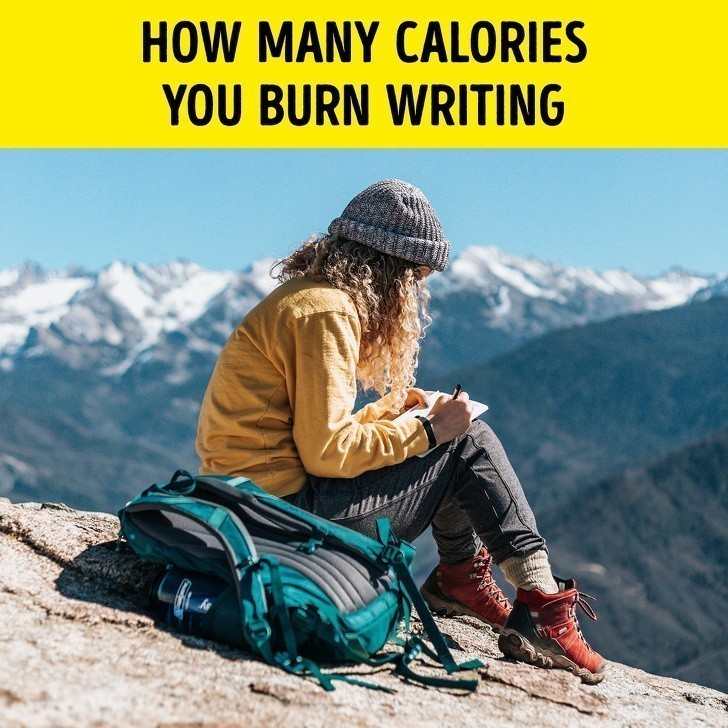 1. Ile kalorii spalisz poprzez pisanie