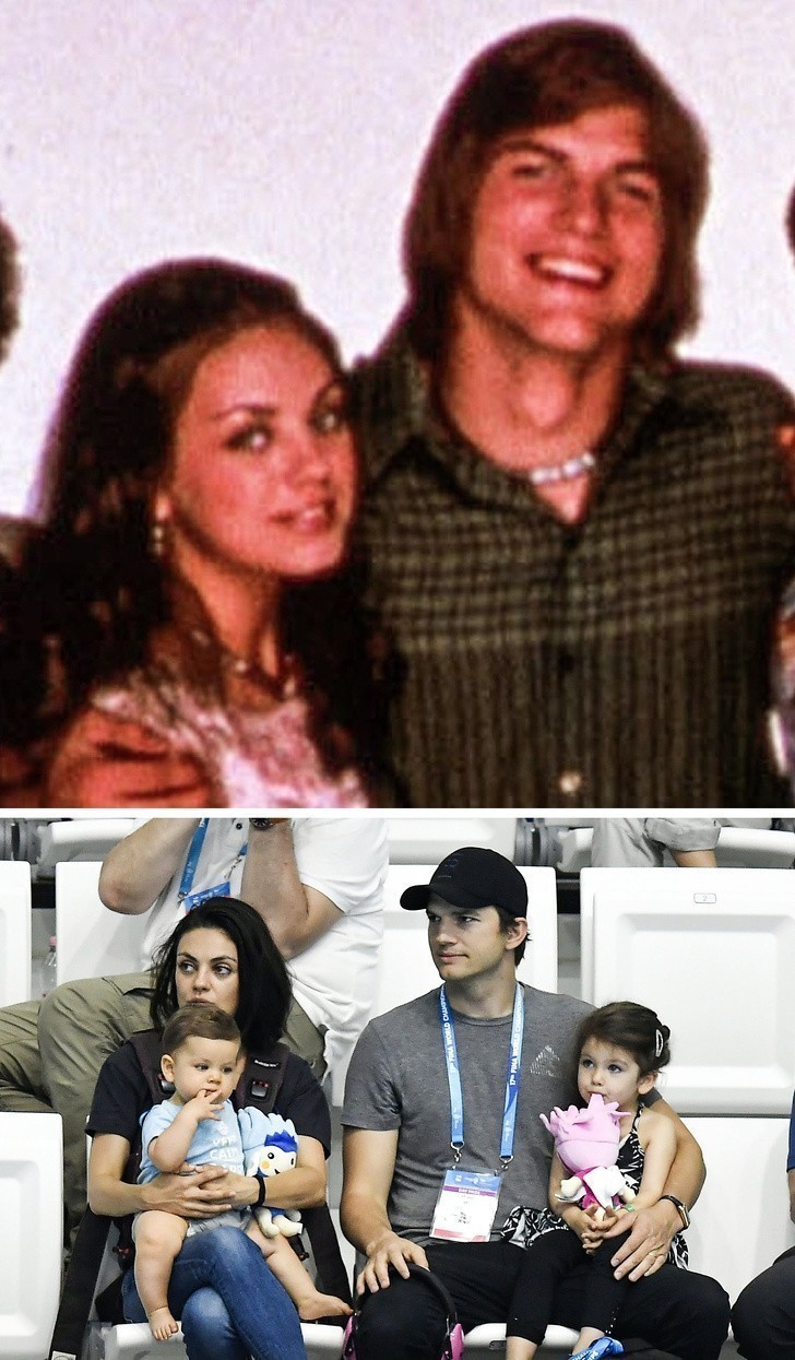 4. Ashton Kutcher i Mila Kunis (Różowe lata 70.)