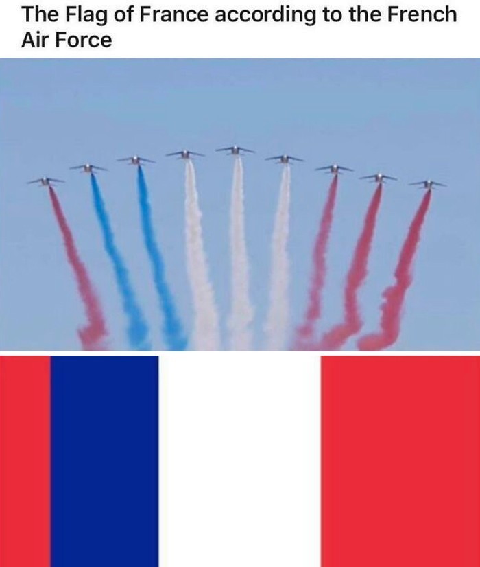 3. Flaga Francji według francuskich sił powietrznych