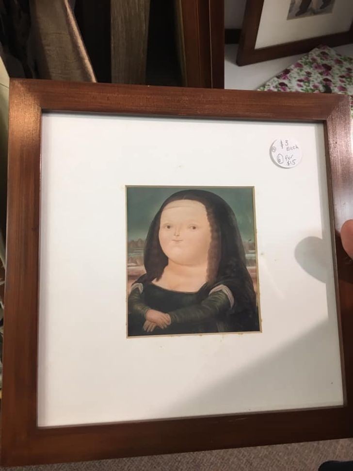 3. "Nie mogę uwierzyć, że udało mi się trafić na oryginalne malowidło da Vinciego w moim lokalnym sklepie z używanymi rzeczmi."