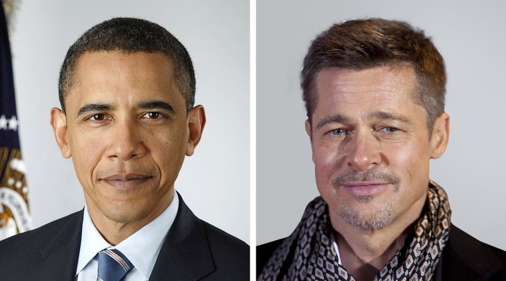 10. Barack Obama i Brad Pitt to kuzyni dziewiątego stopnia