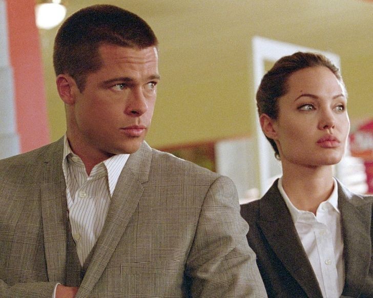 6. Brad Pitt i Angelina Jolie (John Smith i Jane Smith, "Pan i Pani Smith")