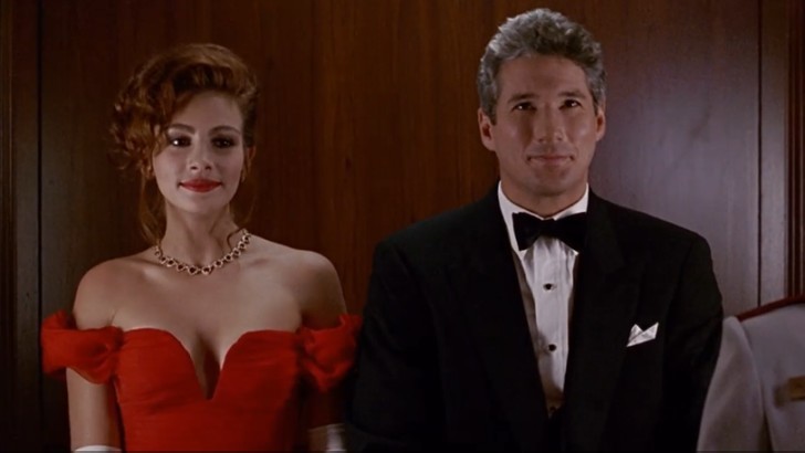 5. Richard Gere i Julia Roberts (Edward Lewis i Vivian Ward, "Pretty woman")