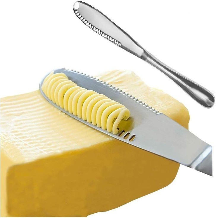 Nóż idealnie nadający się do rozsmarowywania zimnego masła