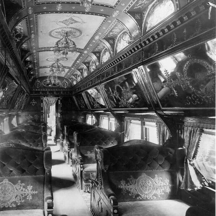 Podróż pociągiem w 1890