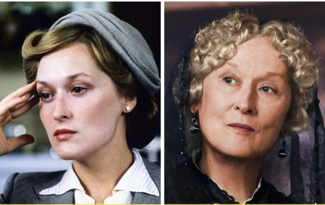 2. Meryl Streep - 29 vs 70 lat