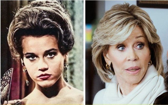 4. Jane Fonda - 25 vs 81 lat