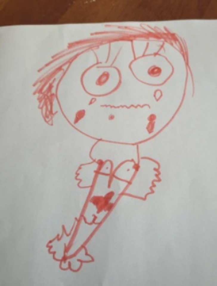 "Moja córka narysowała smutną... syrenkę?"